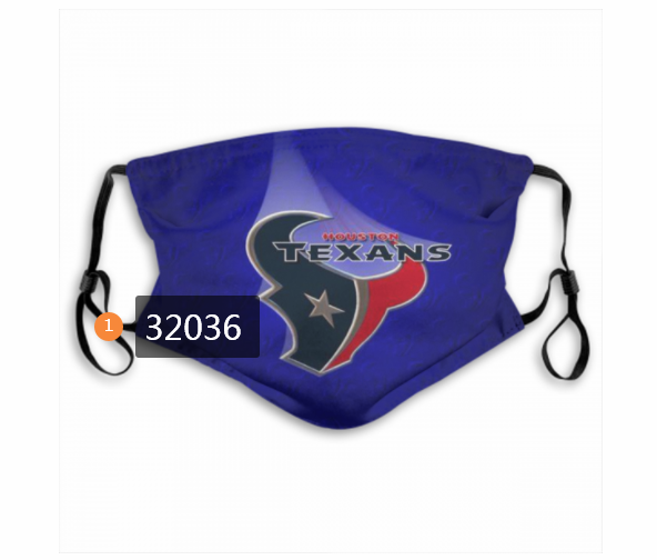 NFL 2020 Houston Texans 134 Dust mask with filter->nfl dust mask->Sports Accessory